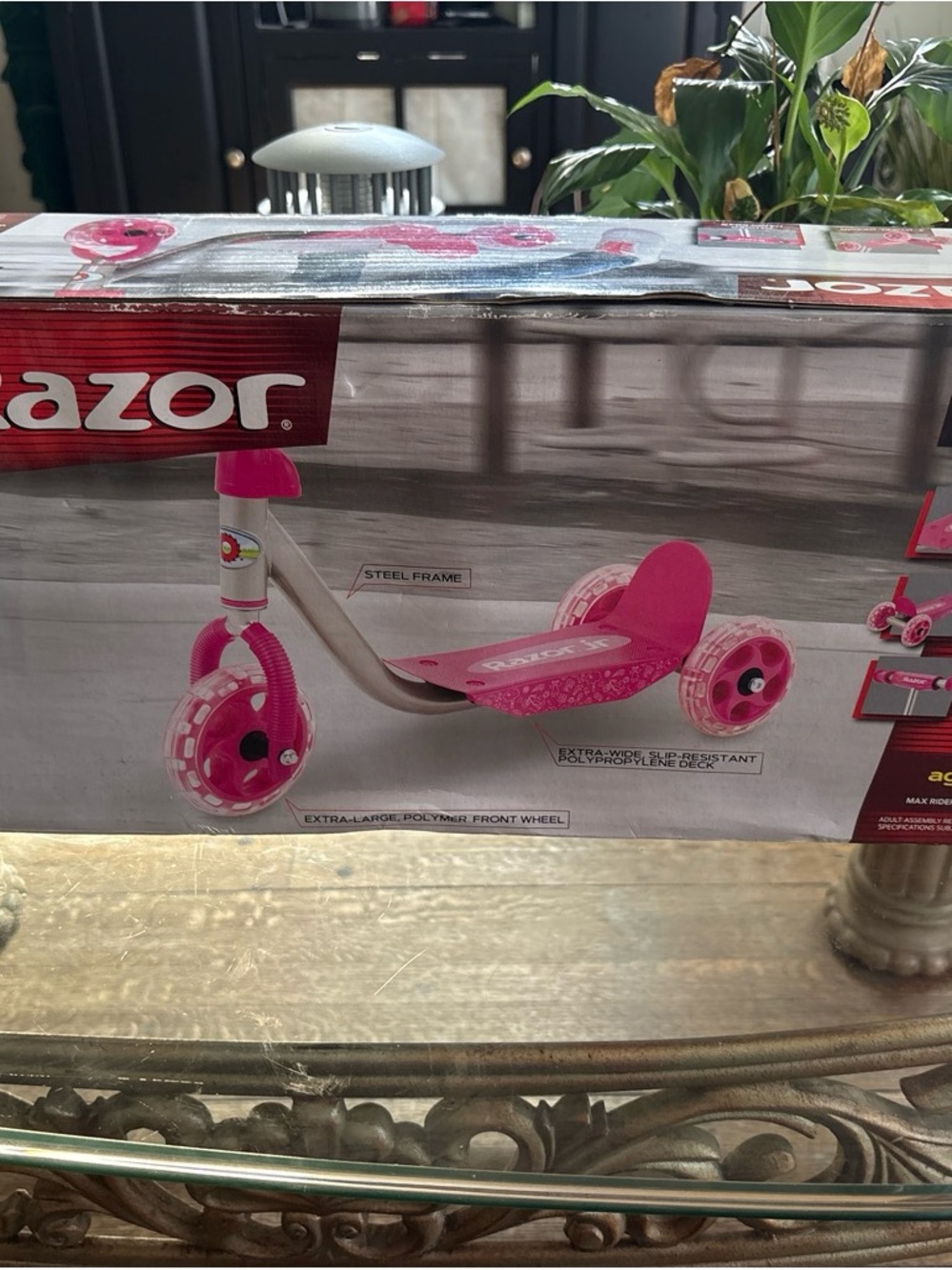 Razor Pink Three-Wheel Kids Scooter